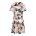 Slika S.OLIVER Short linen dress with a palm tree print