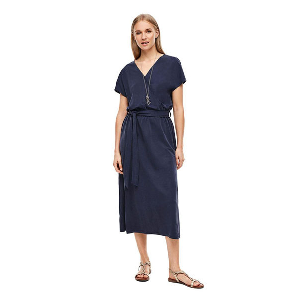 Slika S.OLIVER Dress with a wrap-over effect