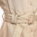 Slika S.OLIVER Fitted linen dress with a belt
