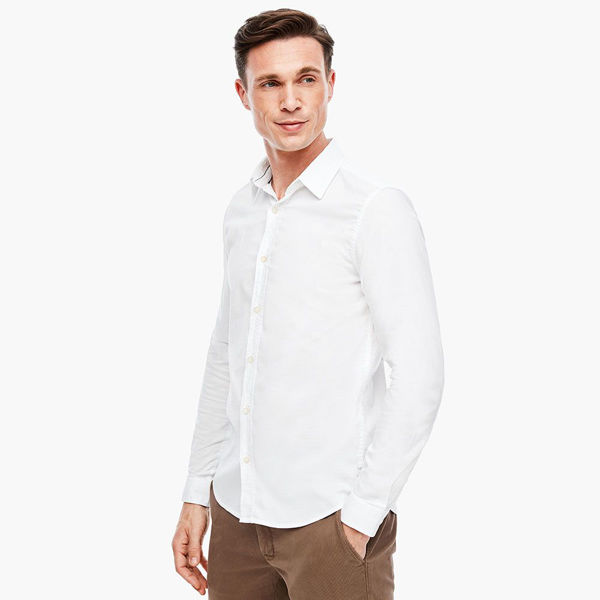 Slika S.OLIVER Slim Fit: Shirt with a textured pattern