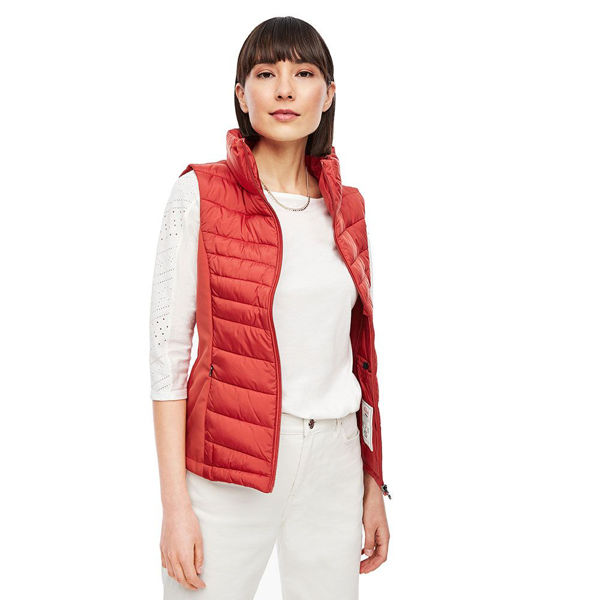 Slika S.OLIVER Quilted body warmer in a mix of materials