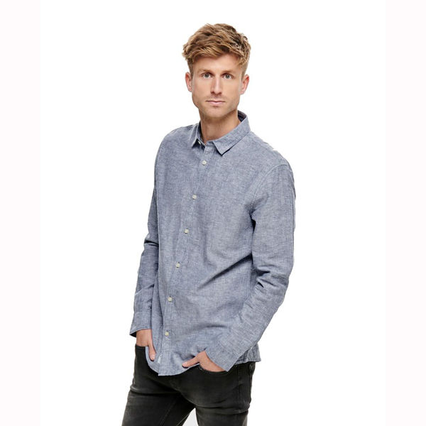 Slika ONLY & SONS CAIDEN LS SOLID LINEN SHIRT