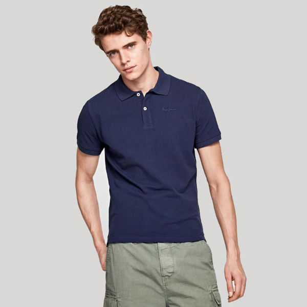 Slika PEPE JEANS VINCENT POLO WITH EMBROIDERED LOGO